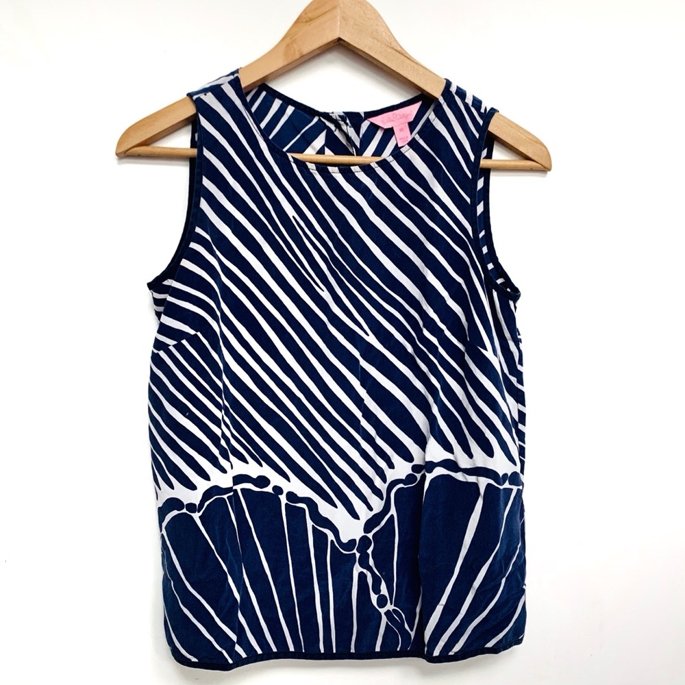 Lilly Pulitzer Iona Top Shimmy Shell Top